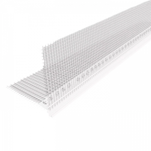 Уголок ПВХ с сеткой Profigips 2.5 м