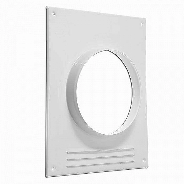 Площадка торцевая ERA 125ПТПР 180*250 мм фланец D125 мм пластиковая с решеткой