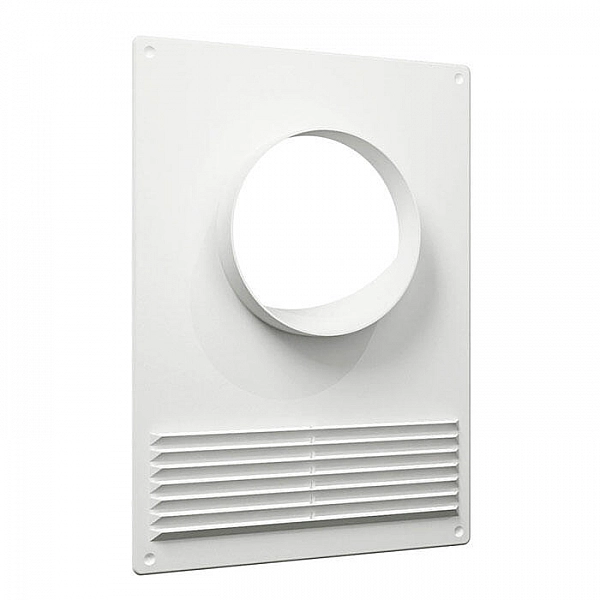 Площадка торцевая ERA 100ПТПР 180*250 мм фланец D100 мм пластиковая с решёткой