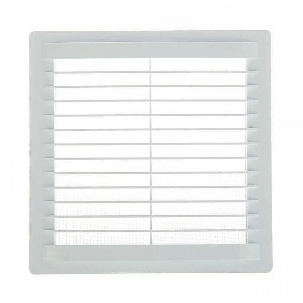 Вентиляционная решетка TDM Electric SQ1807-0020 203*203 мм разъемная с москитной сеткой прямые жалюзи