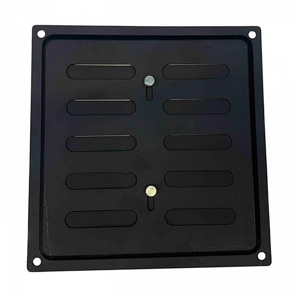 Вентиляционная решетка ЭРА MER регулируемая 150*154 мм черная