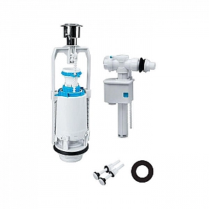 Арматура смывная Iddis Optima Home F012400-0005 1-уровневая боковой подвод тип А