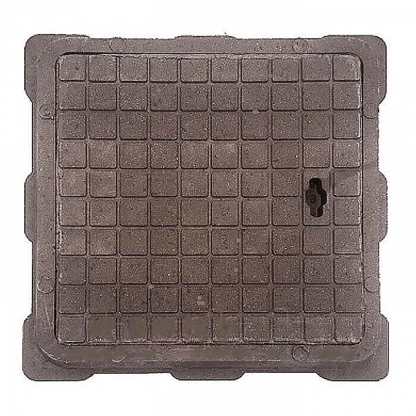 Люк Standartpark 3522541 460*460*53 мм садовый квадратный малый коричневый