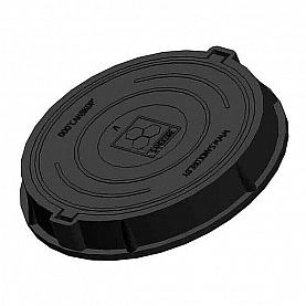 Люк тяжелый Сандкор В125 125 кН черный