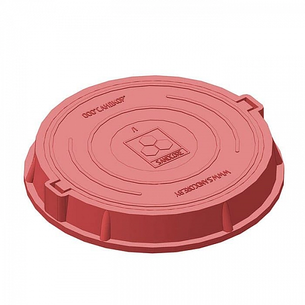 Люк легкий Сандкор А30 30 кН красный