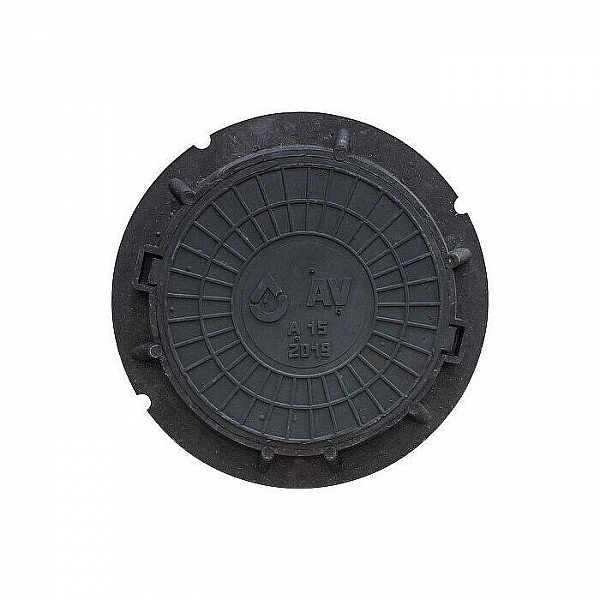 Люк легкий садовый Сандкор А15 15 кН черный