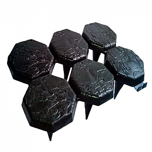 Плитка ландшафтная АБКС 744463.724 черная комплект 10 шт