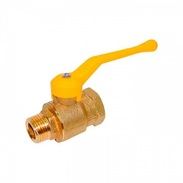 Кран шаровой Цветлит DN15 PN1.6МПа (газ) 11Б27П4 м-ц  рычаг ZW10037