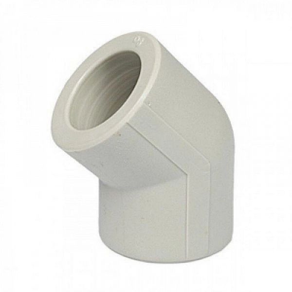 Угольник PP-R  Valfex Дн 20*45 серый