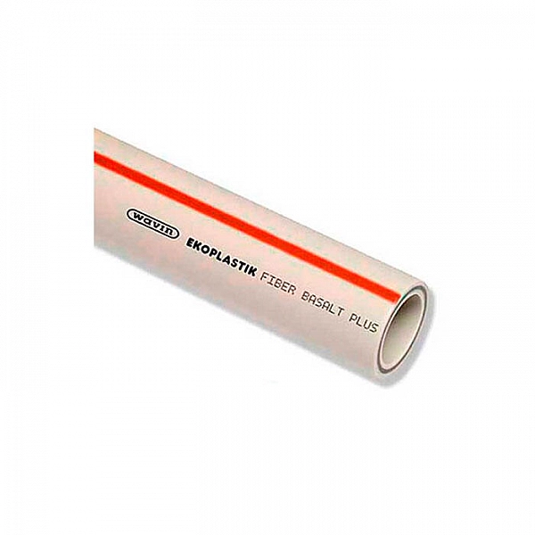 Труба Wavin Ekoplastik Fiber Basalt Plus PN20 SDR7.4 25*3.5 серая