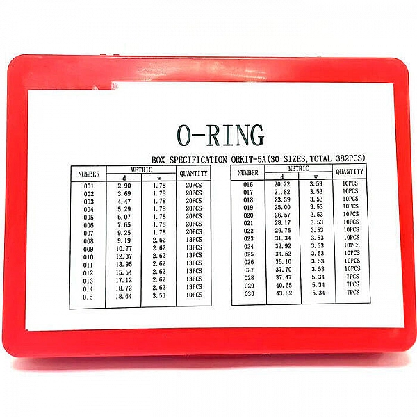 Кольцо резиновое маслобензостойкое Schigerd AS568 382PCS