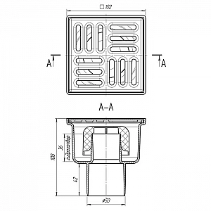 Душевой трап 10 см Анипласт TA5202 гидрозатвор. Изображение - 2
