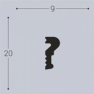 Молдинг Bello-Deco М 2 20*9 мм. Изображение - 1