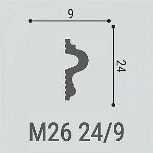 Молдинг Bello-Deco М 26 24*9 мм. Изображение - 1