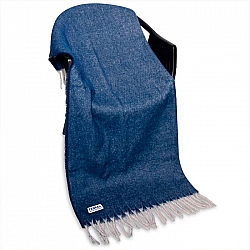 Плед Monogramma Super Soft Naturef 120*160 см темно-синий с логотипом Гемма. Изображение - 3