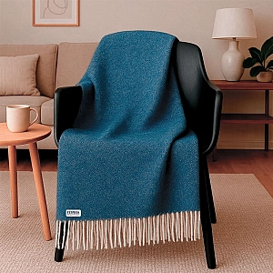 Плед Monogramma Super Soft Naturef 120*160 см темно-синий с логотипом Гемма. Изображение - 5