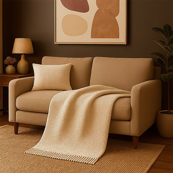 Плед Monogramma 120*160 см серый с логотипом Гемма