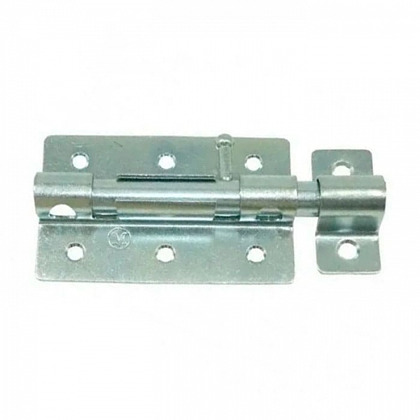 Задвижка дверная Starfix SMP-07693-1 ЗД-08 цинк белый 100 мм