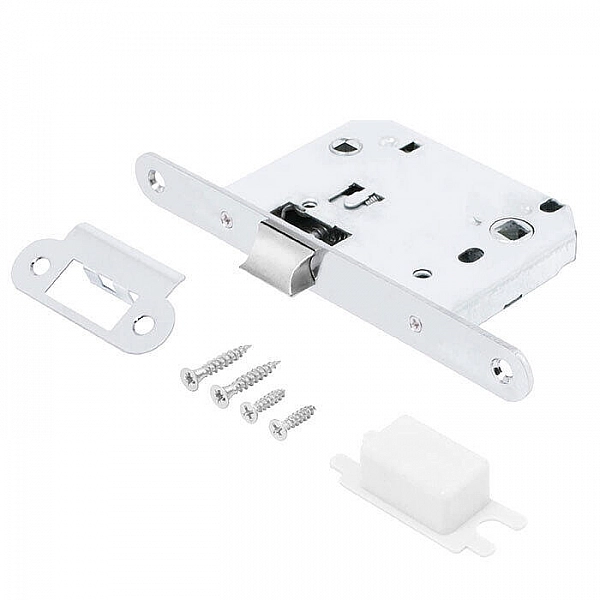 Защелка врезная Аллюр L7050R CP 11129 межкомнатная хром