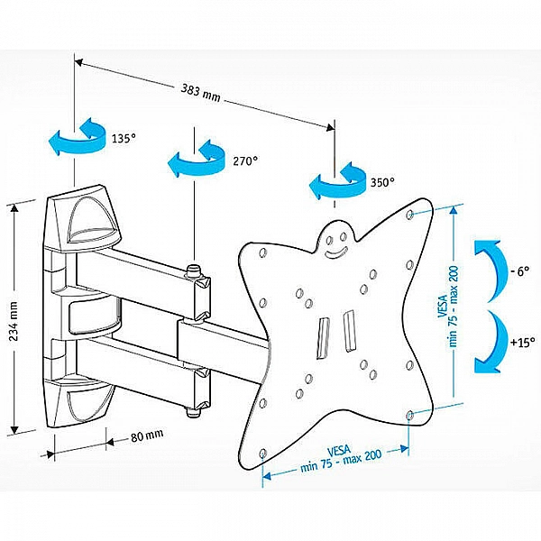 Кронштейн для телевизора Holder LCDS-5038 металл