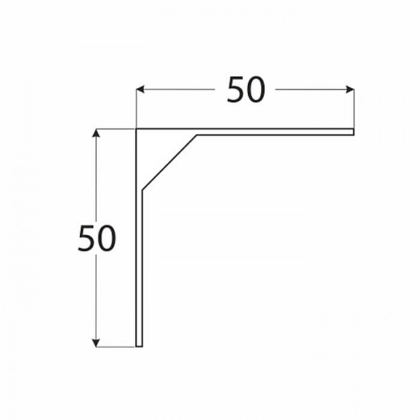 Кронштейн стальной Domax WSM 50 maly 50*50 мм белый