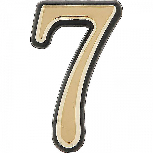 Цифра дверная 7 Аллюр 6979 большая золото