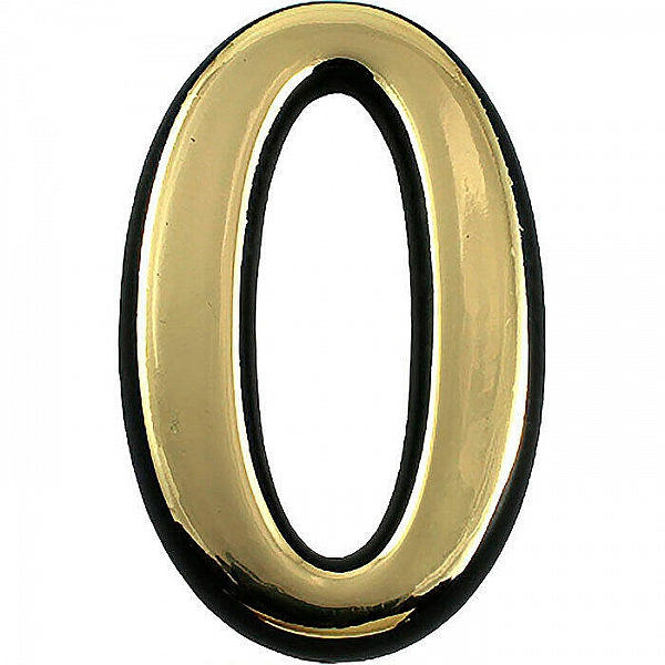 Цифра дверная 0 Аллюр 5086 золото