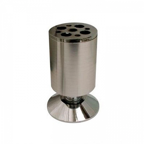 Опора мебельная Soller 50*120 мм регулируемая алюминий матовый хром