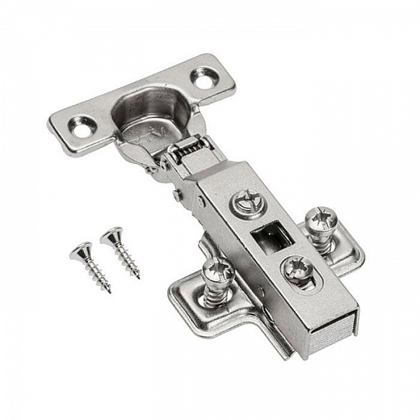 Петля GTV ZP-CIHC090ZE 38/26 мм накладная с еврошурупами ответная планка Н=0