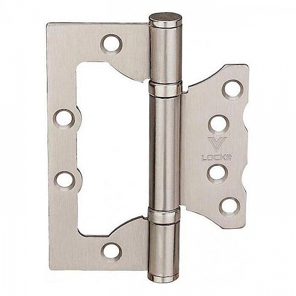 Петля накладная универсальная Lockit MSF10075-2BB SN 100*75 мм белый никель 2 шт