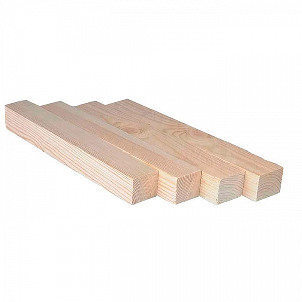 Брусок хвойных пород Застрой Лес 35*45*1000 мм строганый технической сушки сорт АВ