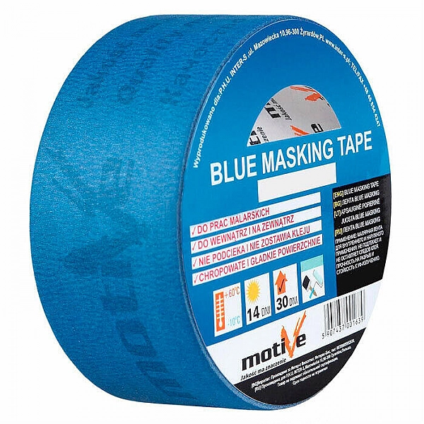 Лента малярная MotiVe Проф 020330 48 мм*25 м голубая