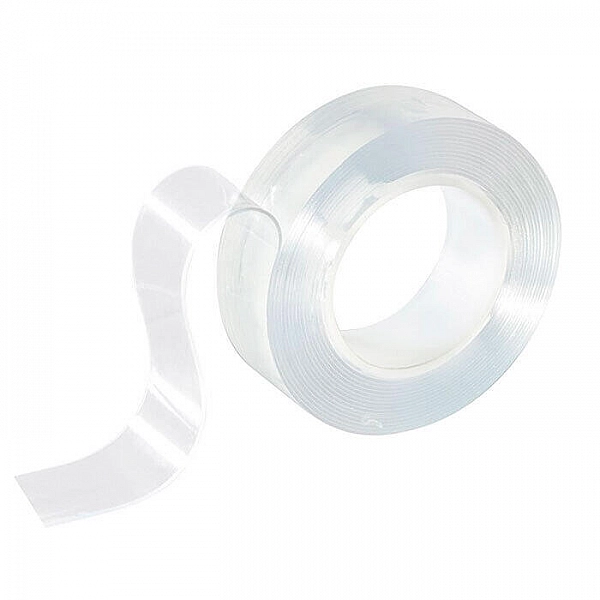 Нано-скотч двусторонний Park 103908 клейкий многоразовый прозрачный 1 м