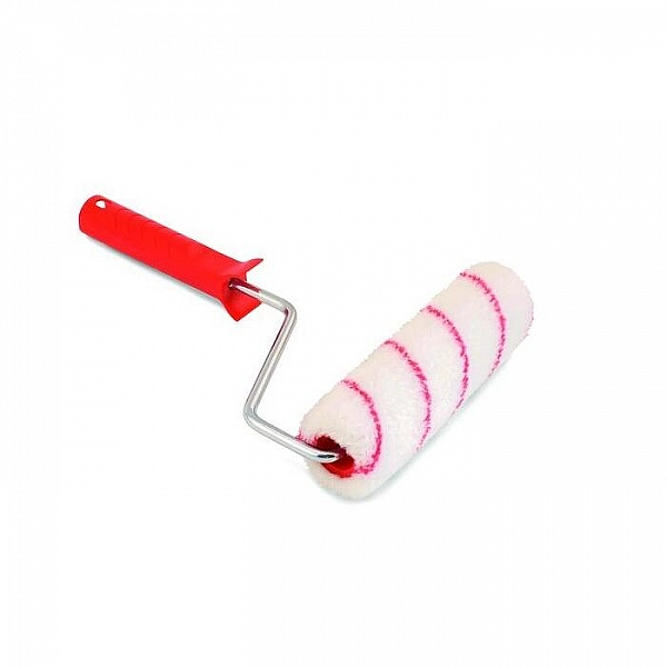 Ролик Color Expert 84665802 18 см ядро 40 мм полиакрил 11 красные полосы 8 мм ручка