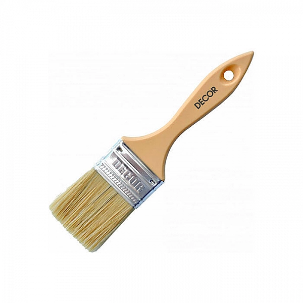Кисть плоская Decor Среда 126025 40*12 мм светлый смешанный ворс