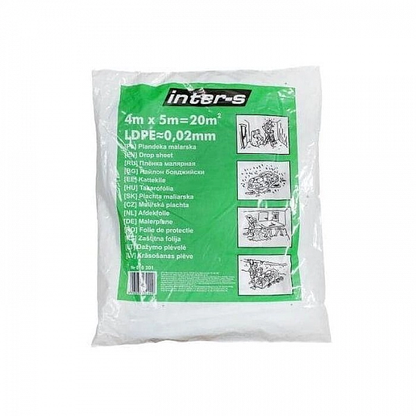Пленка защитная Inter-S 010201 прочная 20 мкм 4*5 м