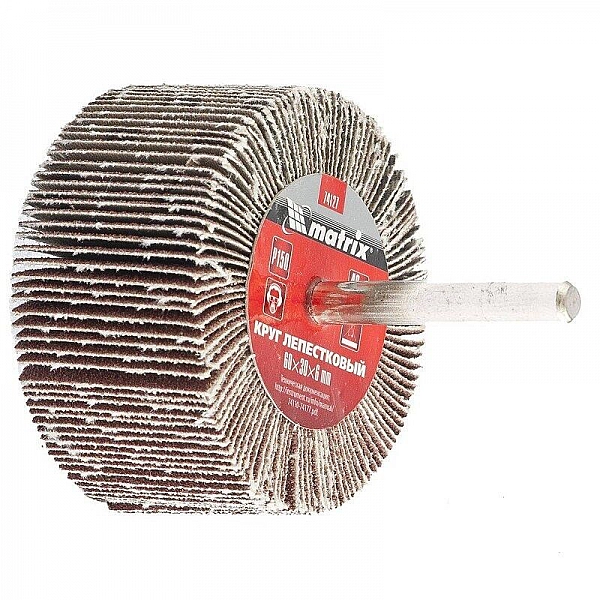 Круг лепестковый для дрели Matrix 74112 60*20*6 мм P60