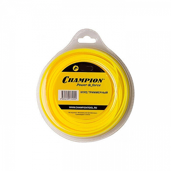 Корд для триммера Champion Star C7074 1.3 мм*15 м звезда