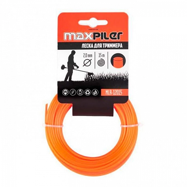 Леска для триммера MaxPiler MLR-12015 2 мм*15 м круглая