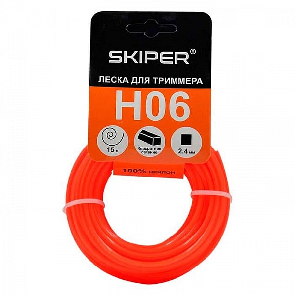Леска Skiper H06 2.4 мм*15 м квадрат