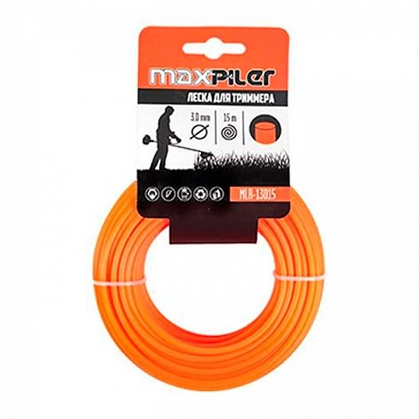 Леска для триммера MaxPiler MLR-13015 3 мм*15 м круг