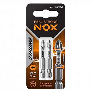 Бита Nox Strong torsion 336250-2 E 6.3 ph2-50 2 шт