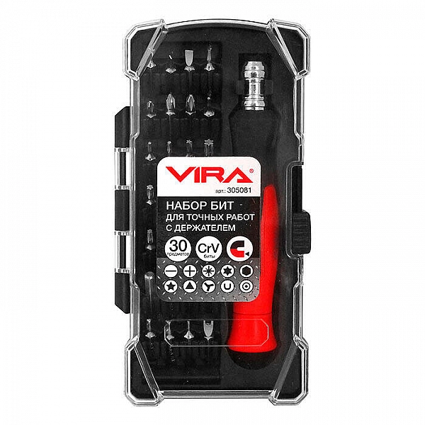 Набор бит для точных работ с держателем Vira 30508130 предметов