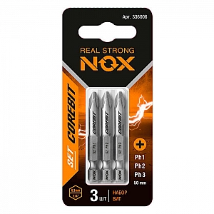 Набор бит Nox 336006 E 6.3 Ph1,2,3-50 3 шт