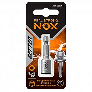 Ключ-насадка Nox 558001 магнитная 8*48 мм
