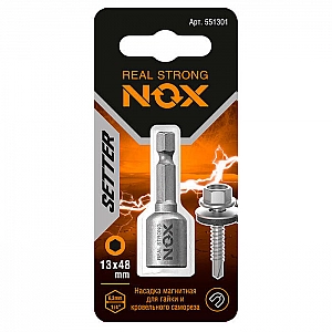 Ключ-насадка Nox 551301 магнитная 13*48 мм