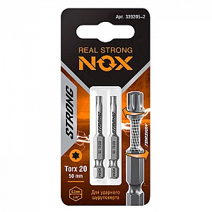 Бита Nox Strong torsion 339205-2 E 6.3 Tx20-50 2 шт