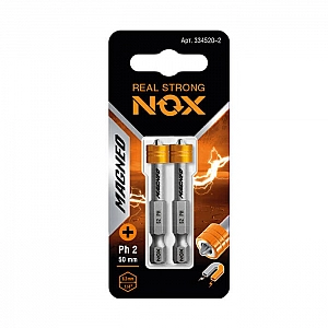 Бита Nox Magneo 330250-2 с магнитной насадкой Е 6.3 Pz2-50 2 шт
