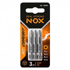 Набор бит Nox 336007 E 6.3 Pz1,2,3-50 3 шт