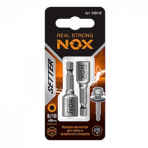 Ключи-насадки Nox 558102 магнитные 8,10*48 мм 2 шт